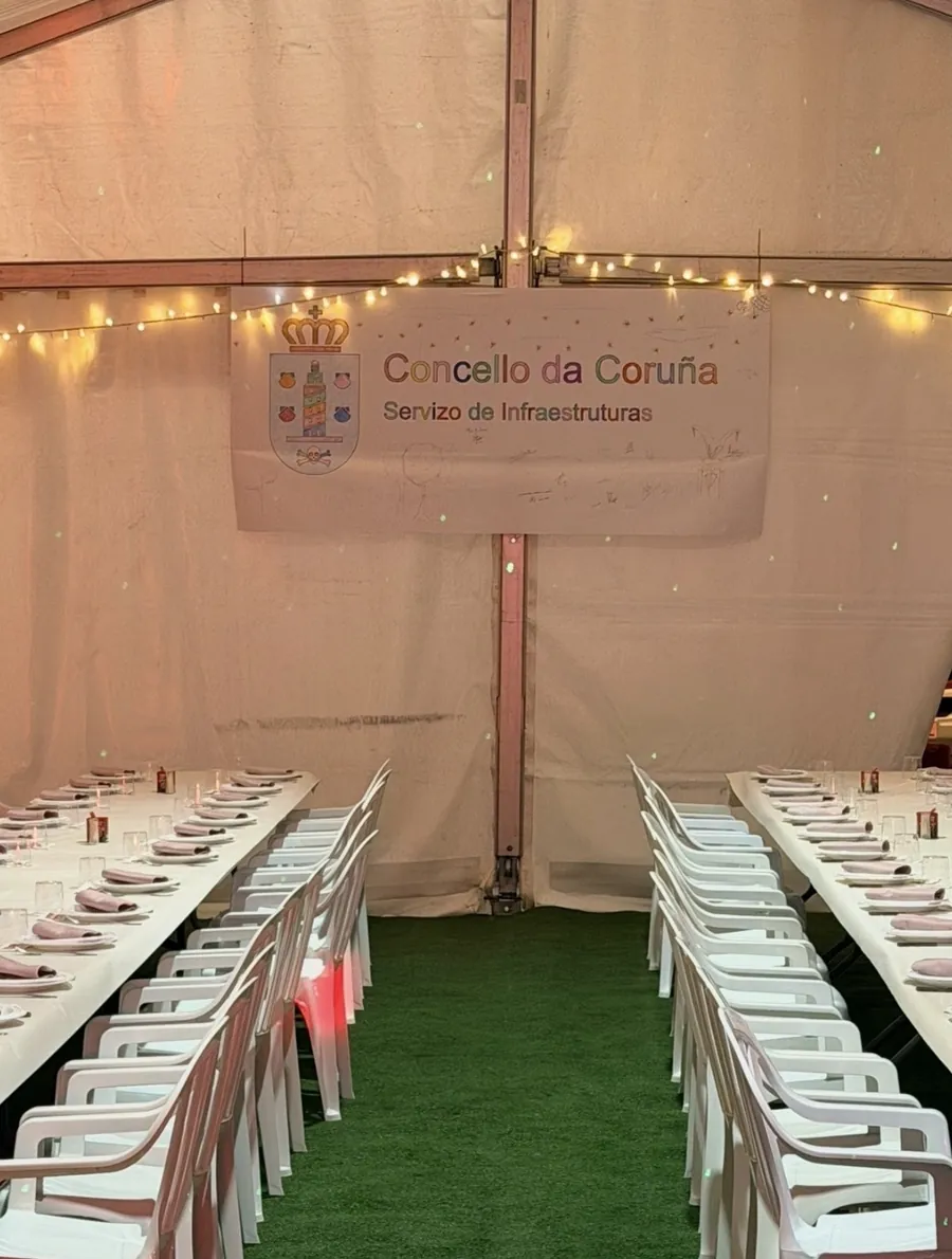 Cena de empresa en carpa — Concello da Coruña con DJ Ponte